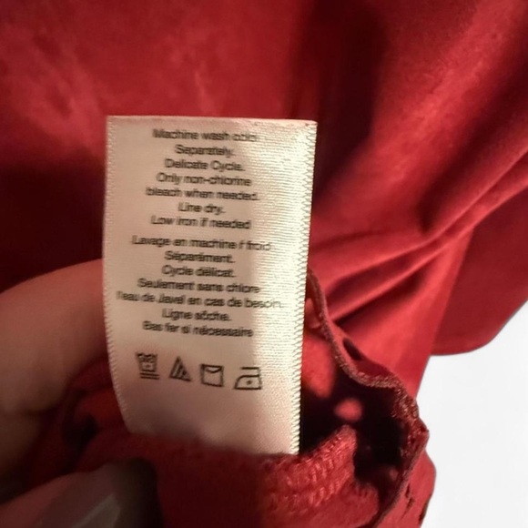 Coldwater Creek Rich Red Blouse - Picture 6 of 7